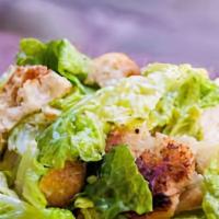 Caesar Salad · Kale, romaine, Parmesan, sourdough crisps, red onion, classic Caesar dressing.