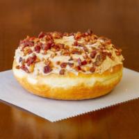Maple Bacon · Maple and brown sugar buttercream and crispy bacon bits.