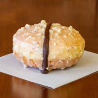 Hazelnut Filling Chocolate  · Yeast rounds donuts with hazelnut flavor filling chocolate cream…