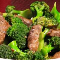 Beef With Broccoli Combo · Served with egg roll and fried rice