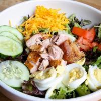 Smokehouse Salad · Your choice of a slow smoked meat: brisket, ham, pulled pork, turkey breast, sausage, or bee...