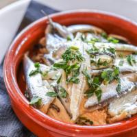 White Anchovies · Marinated in Extra Virgin Olive Oil