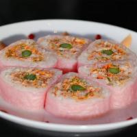 Sakura Roll (Fully Cooked Roll) · Crab, shrimp, clam, soy wrap, and zen sushi exclusive. Hot