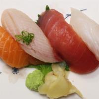Nigiri Appetizer · Chef's choice 4 pieces of nigiri.