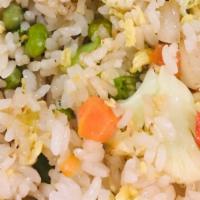 Vegetable Fried Rice · Stir-fried rice with egg and assorted vegetables.