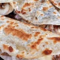 Mini Quesadillas · Flour or Corn tortilla mozzarella cheese meat / tortilla de maiz o harina queso mozzarella c...