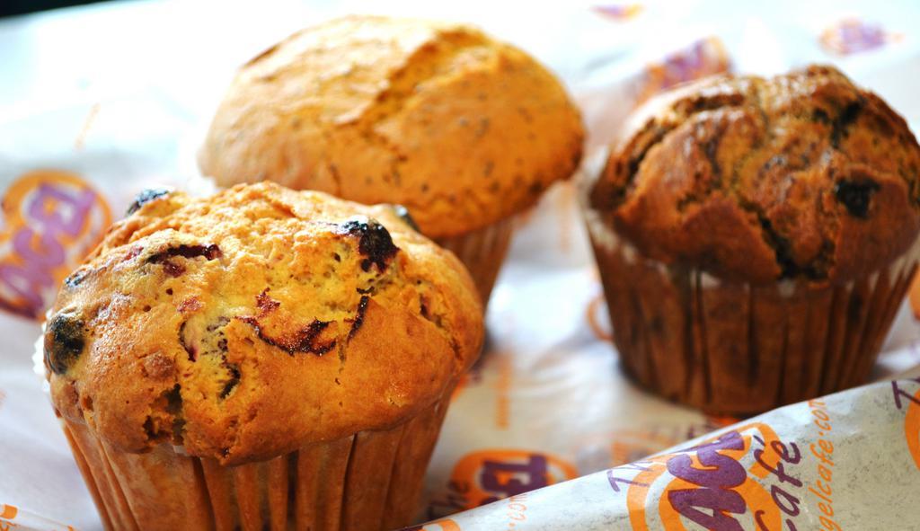 Muffins · We bake only a limited number of muffins each day... Please check with us first to make sure we have your muffin choice on-hand