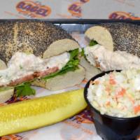Whitefish Salad Sandwich · Served with your choice of Side Salad and a Pickle