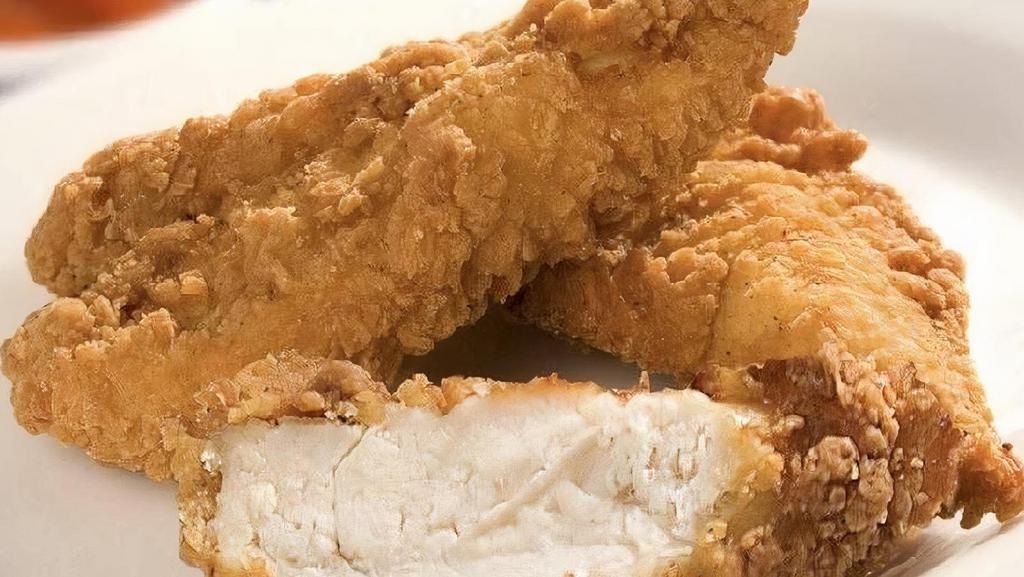 Chicken Tenders · Juicy full sized chicken tenders, served with your choice of dipping sauce, or have it tossed in the sauce.