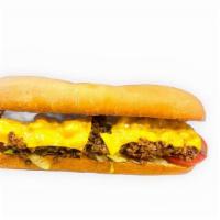 Cheesesteak · 6 Oz (8 inch ) 9 ozs (12 inch)steak grilled with onion and topped with the choice of cheese ...
