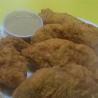 Chicken Tenders · 5 pieces white meat chicken.