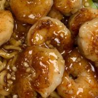 Shrimp Hibachi · Ten pieces jumbo shrimp.  Served with  onion, broccoli, and .cabbage and carrot and rice or ...