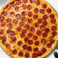 Papa Pepperoni Pizza · Pepperoni and mozzarella cheese baked on a hand-tossed dough.