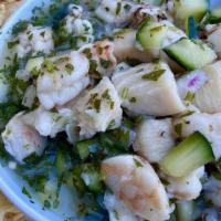 Shrimp And Fish Ceviche* · Made fresh daily ceviche with shrimp and local fish, pico de gallo served with fresh made to...