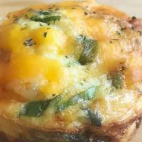 Little Frittata · GLUTEN-FREE. smoked bacon, ham, spinach, egg, cheddar cheese.