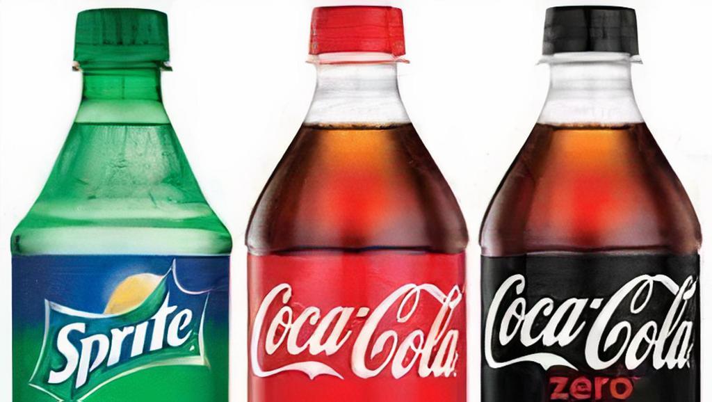 Soda · Coca-Cola, Sprite available.