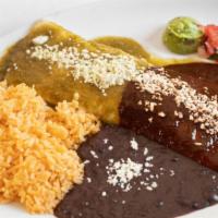 La Quinta Burrito · Flour tortilla , with cheese and your choice of protein and sauce served with rice and beans...