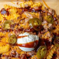 Bbq Cajun Cheese Fries With Chicken · 