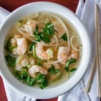 Pho Tom · Eight pieces shrimp.

Consuming raw or undercooked Meats, Poultry, Seafood, Shellfish, or Eg...