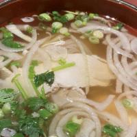 Pho Tai Gan · Еуе round steak, soft tendon.

Consuming raw or undercooked Meats, Poultry, Seafood, Shellfi...