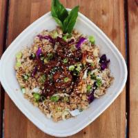 Yum Yum Bowl · Jasmine Rice, Cabbage, Scallions, & Citrus Glazed Spare Rib sautéed in Ponzu.