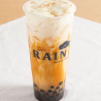 Tiger Milk 黑糖珍奶 · Bubble Tea with strong brown sugar taste boba and crema on top