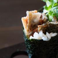 Salmon Skin Hand Roll · 