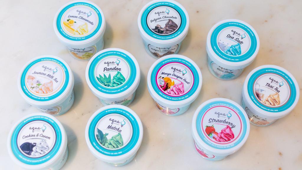 Sea Salt Mini Tub · Sea salt is our signature flavor.  It is sweet and creamy with a hint of saltiness. Personal size mini tub of ice cream (~4 oz).