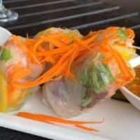 Shrimp Summer Rolls · mango + cucumber + herbs