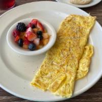 Cheese Omelette · Choice of Monterrey Jack mix, Swiss or American.