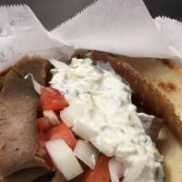 Gyro  For 2 · 2 Gyro wraps,  with fries,