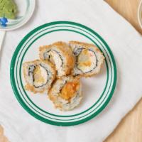 Fried Shrimp Roll (3 Pc) · Fried Shrimp, Crab Salad, Cucumber &  Panko