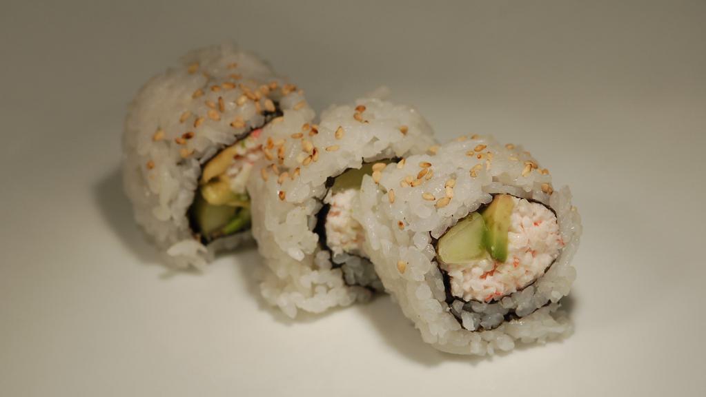 Town Roll (3 Pc) · Avocado, crab salad, cucumber and sesame.