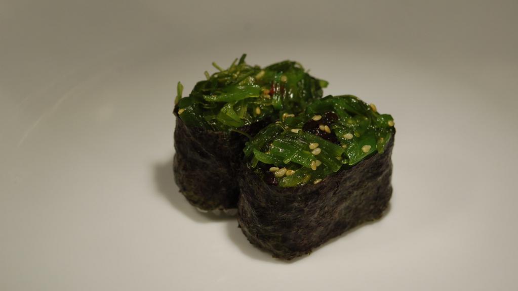 Seaweed Salad (2 Pc) · Seaweed, sesame, sesame oil.