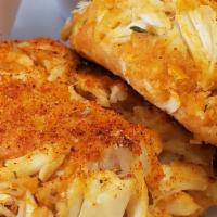 2 Jumbo Lump Crab Cakes · 2 Jumbo Lump Crab Cakes (100% crab meat no filler) Broiled to Perfection
