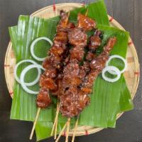 Pinoy Pork Bbq · Comes with 2 pcs. BBQ Sticks. The Filipino Pork BBQ (marinated in a homemade sweet BBQ sauce...