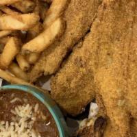 Catfish, Chicken, Or Tilapia · CHOICE OF 2 SIDES