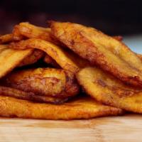 Platanos Fritos · Fried sweet plantains