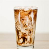 Iced Flavored Coffee · Freshly brewed, hot coffee and sweet, flavored syrup of your choice over ice.