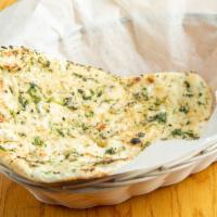 Garlic Naan · Whole white bread fresh pickled garlic.