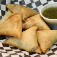 Samosa (3 Pc) · Choose chicken or beef, they are both scrumptious. We will let you decide what meat suits yo...