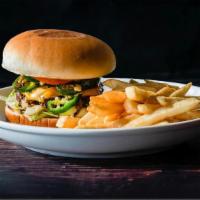 Jalapeno Cheese Burger · Classic Cheese Burger with twist of Jalapeños