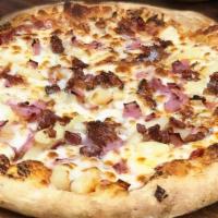Hawaiian Pizza · Ham, pineapple, bacon, mozzarella cheese, original sauce