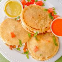 Gorditas · Gorditas are like thick tortillas that we fry a little & we cut it though the middle. We stu...