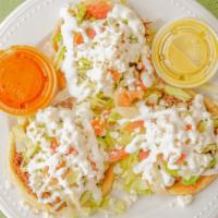 Sopes · Sopes are similar to the Gorditas but they are not cut through the middle . The sopes come w...