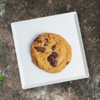 Giant Chocolate Chip Cookie · Handmade real butter cookie batter with imported chocolate chips.