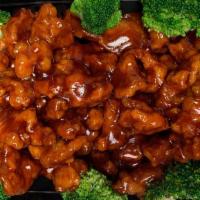 General Tso'S Chicken · Hot. Tender chunky chicken meat marinated and quickly fried till crispy, served over steamed...