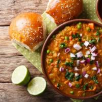 Pav Bhaji · Mixture of grated vegetables cooked with special Indian spice served with Indian slider bun ...