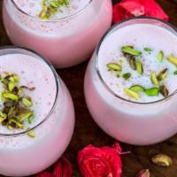 Rose Lassi  · Rose lassi  made with rose syrup, yogurt,  and sugar. A popular drink in India enjoyed world...