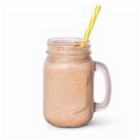 Peanut Butter Blast Smoothie · Banana, peanut butter, almonds, strawberry, and almond milk.